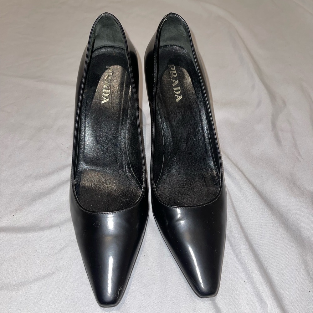 NEW Vintage Prada Heels - Antic Basic Black